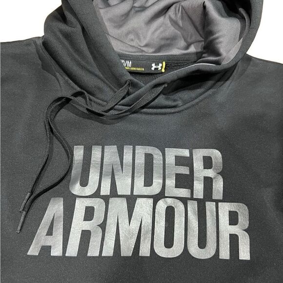 Under Armour hooded sweatshirt grey size medium slim fit - Picture 2 of 9